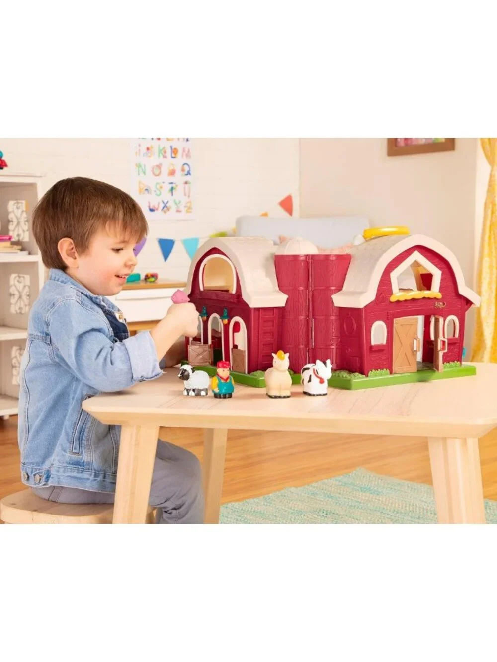 Large Animal Farm Playset for Toddlers - Educational Learning Toy, 18 Months